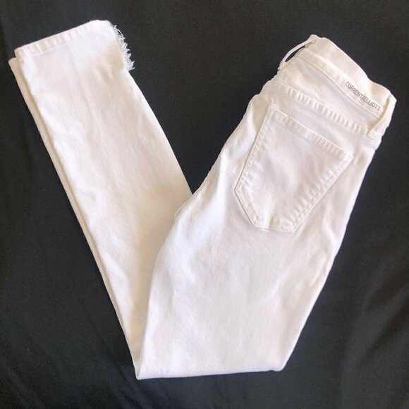 Current/Elliott Stiletto High Rise Frayed Hem Jean - Picture 9 of 9